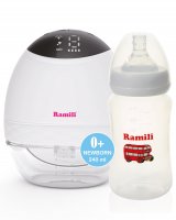 Двухфазный электрический молокоотсос Ramili SE500 с бутылочкой 240ML (SE500240ML) 1