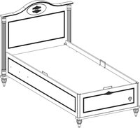 Кровать с под. механизмом Cilek Romantica (100x200 cm) 20.21.1709.00 3