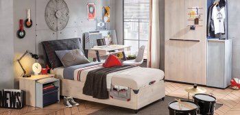 Комната для подростка Cilek Trio (5 предметов) кровать с подъемным механизмом
