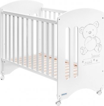 Детская кроватка Micuna Sweet Bear Basic + Матрас полиуретановый СН-620 (Микуна Свит Бир)