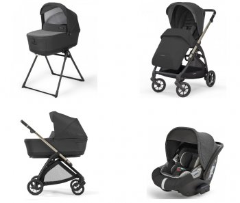 Коляска 3 в 1 Inglesina Electa System Quattro (Darwin) Upper Black