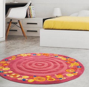 Детский ковёр в комнату Pansky Волшебные круги (диаметр 120 см)
