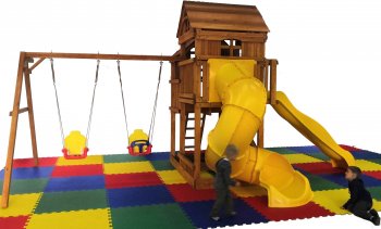 Детский игровой комплекс Можга Р955-3 с горкой и трубой