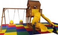 Детский игровой комплекс Можга Р955-3 с горкой и трубой 1