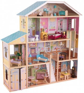 Большой кукольный дом для Барби KidKraft &quot;Великолепный (Королевский) Особняк&quot; (Majestic Mansion 65252_KU) с мебелью KidKraft "Великолепный (Королевский) Особняк" 