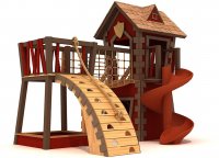 Игровой комплекс для детей Kids Crooked House Junior Замок 3