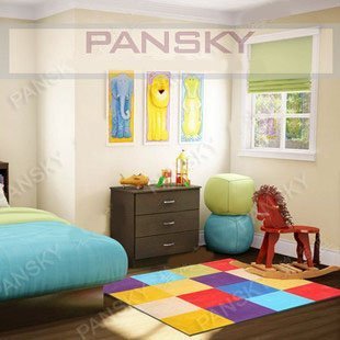 Детский ковёр в комнату Pansky Цветные квадраты-2 (120*120)