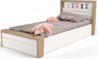 Детская кровать №6 ABC King MIX Bunny c под. мех и мяг. изножьем 10