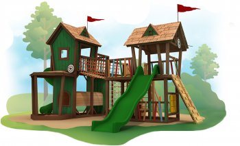 Детский игровой комплекс Kids Crooked House Супер-Пупер (Кидс Крукед Хаус)