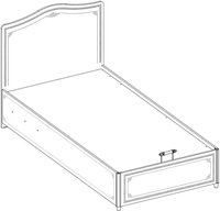Кровать с под. механизмом Cilek Selena Grey (100x200cm) 20.75.1705.00 3