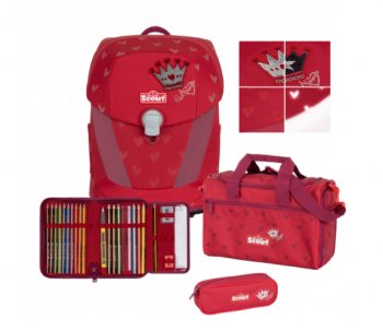Школьный рюкзак Scout Sunny II Exklusiv Premium Красная принцесса