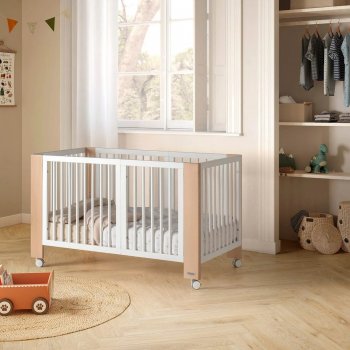 Кровать-трансформер Micuna Converbaby White/Natural wax