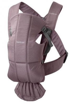 Рюкзак-кенгуру для новорожденных BabyBjorn Mini Cotton 0210.34/Dark Purple
