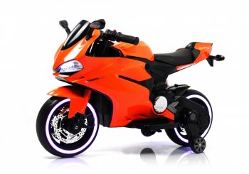 Детский электромотоцикл Rivertoys A001AA Оранжевый