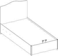Кровать с под. механизмом Cilek Selena Pink (100x200 cm) 20.70.1705.00 3